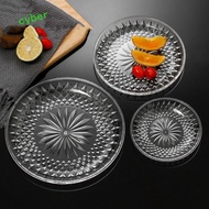 CYBERLINX Tray Stand Kitchen Supplies With Lid Transparent Afternoon Tea Decoration Crafts Round Cre