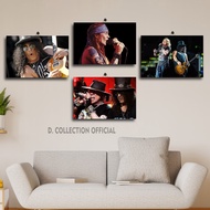Guns N Roses Band Room Display 20X30 | Rock Band Guns N Roses Men's Room Decoration | WHITE PHOTO FR