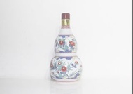 三得利 2007年 響 Hibiki 21年 有田燒 色絵牡丹文瓢箪形瓶 空瓶 空樽 吉樽