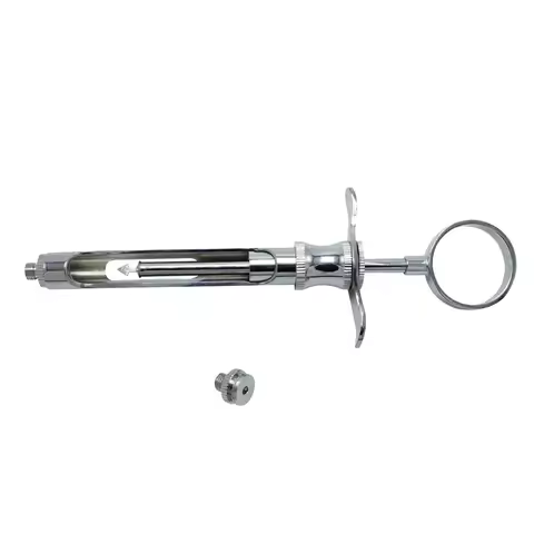 Dental Syringe Stainless Steel Dentistry Surgical Instrument With Head Dental Teeth Care Dental Anes