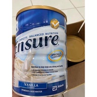 Vanilla ENSURE MILK - 850gr can - BOTTLE FOR NEW PEOPLE, OLD, GARDEN, MOTHER AFTER BIRTH...