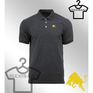 [ PROMOSI ] Embroidery (Sulam) GOLDEN BULL Logo Design 200gsm Premium Cotton Collared Shirt