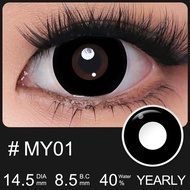 Magister Contact Lens Original 2PCS Crazy Lens Cartoon Cosplay Contact Lens White /Black14.5mm Eye L
