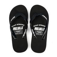 MLVE. Melville Boaster Disto Black Sponge Sandals | Distro Flip Flops | High Quality Premium