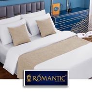 Bed Runner / Selendang kasur Khaki by ROMANTIC standard Hotel