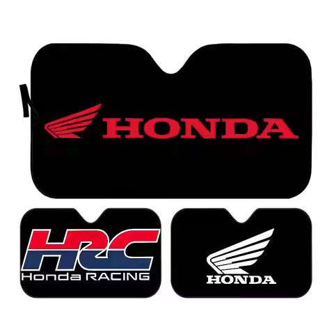 H-HRC-H-HONDA logo Car Sunshade Shield Windshield Window Sun Blocker Cover Interior Protection for T