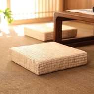Thick Straw Futon Square Household Outdoor Kneeling Cushion Summer Lazy Living Room Futon Woven Cush