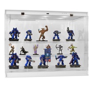 CASEMATIX LED Miniature Display Case with Three Tiered Acrylic Miniature Storage Figure Case Rows, i