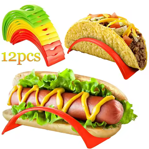 12pcs Taco Holder Stands Taco Shell Holder Taco Racks for Microwave Dishwasher Taco Tortillas Burrit