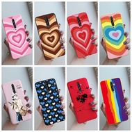 OPPO Reno 2 2F 2Z Case Fashion Couple Love Heart Painted Phone Cover OPPO Reno2 F CPH1989 Reno2F Soft Casing Bumper