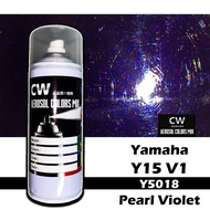 [ Dark Pearl Violet Y5018 ] Yamaha Y15ZR V1 Cover 2K Paint CW Aikka Aerosol Spray Kaler Ungu Purple