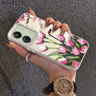 MHKETH Case For Xiaomi Redmi 13C 4G 13C 5G POCO C6 4G C6 5G M6 5G Phone Bright Tulip