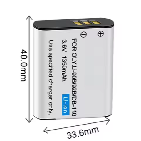 3.6V 1350mAh LI-90B 92B Charger Battery for Olympus Tough TG-1 TG-2 TG-3 Red TG-6 TG-4 TG-5 SH-50 SH