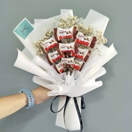 Chocolate Flower Bouquet (Kinder Bueno) by AION X.Y Florist for Valentine, Anniversary, Parent, Chil