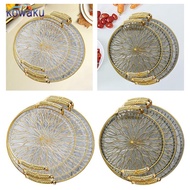 [Ababixa] Table Decoration Tray Set Luxury Plastic Fruit Serving Platters Display Trays for Dinner P