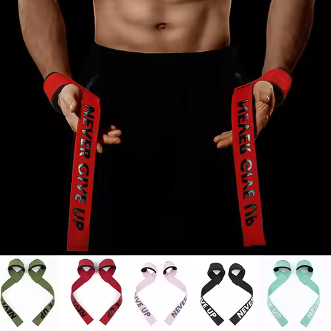 1 Pair Weight Lifting Wrist Straps Gym Fitness Lifting Straps Strength Training Gym Weight Lifting B