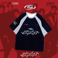 Ybsy Ateez New Korean Sports Jersey Summer Womens Fashionable Loose Short Sleeved Popular Hot Sellin