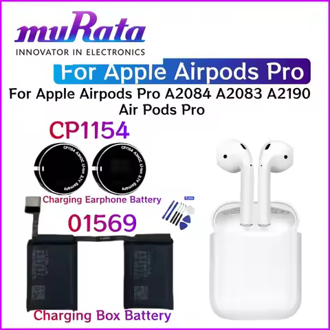 CP1154 3.7V Replace Battery For Apple Airpods PRO A2084 A2083 A2190 airpods pro air pods pro Replace