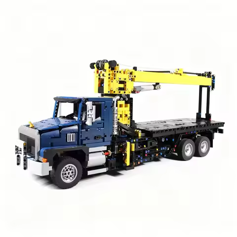 3519pcs MOC Technical Mack Granite Boom Truck Model Building Blocks Christmas Gift Architecture Toys