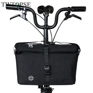 TWTOPSE Bike Roll Top Bag For Brompton Folding Bicycle 3SIXTY PIKES CAMP With Rain Cover