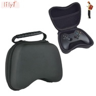LILY Game Controller Protective Cover, Zipper PU for PS5 Gamepad , Simplicity Dustproof Hard Handle Data Cable Storage Bag for PlayStation 5
