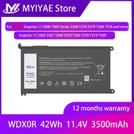 WDX0R 42Wh Replacement Laptop Battery For Dell Inspiron 13 15 5000 7000 Series 5570 7579 7378 5567 7