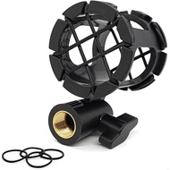 Wanjason Microphone Shock Mount Clip Universal Mic Holder Stand Anti Vibration for AKG D230 Senheiss