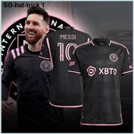 Top quality❖✧♛ Loye 2023-2024 Inter Miami CF Away Lionel Messi Jersey Football Tshirts Fans Short Sleeve Sports Tee Unisex