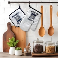 When in Doubt Pull It Out,Funny Oven Mitts and Pot Holders,Silicone Non-Slip Oven Mitts,Chef Gift,Ho