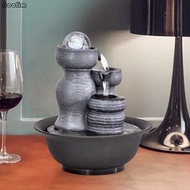 Fountain Rockery Living Room Water Fountain Feng Shui Transfer Ball Water Wheel Ornaments Lucky Craf