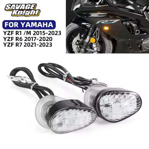 Invisible YZF R7 Flasher LED Motorcycle Turn Signals Light For YAMAHA YZF R6 R7 R1 R1M Flashing Ligh
