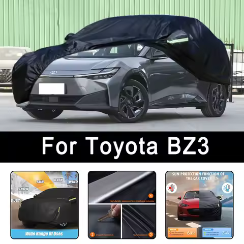 For Toyota BZ3 All-Weather Car Covers 6-in-1 Waterproof Dustproof UV Proof Snowproof Scratch Resista