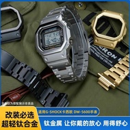 Zhuolei Adapt to Casio GSHOCK Small Square DW-5600/GWM-5610 Series Titanium Alloy Strap Watch