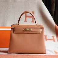 France Window 愛瑪仕 Hermes Kelly 28  1H太妃金 Toffee 外縫 金扣