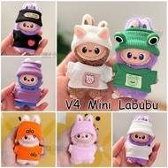 4.0 Mini labubu Doll Clothes Frog Sweater  V4 10CM LABUBU Doll Accessories