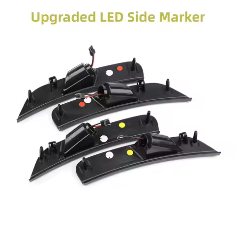 4PCs F&R Euro Smoked Upgraded Replacement Led Fender Side Marker Lamp For Chrysler Voyager 6th Gen 2