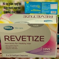 Revateize & Cystine B6 Pill Combo reduces hair loss, stimulates hair growth, helps strengthen hair a