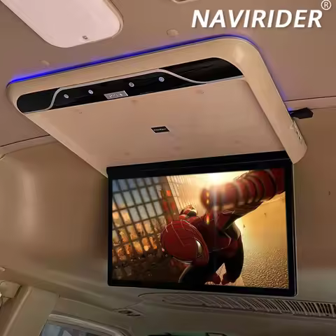 S 17.3inch Android13 Car Roof Ceiling Monitor For Dodge Journey 1080P Screen Universal Car WIFI USB