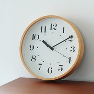 日本霜山 北歐風靜音掛鐘/時鐘/掛牆鐘-25cm