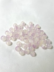 50pcs 6mm Gradient Jelly Result Round Glass Beads Loose Spacer Beads Pattern Jewelry Making DIY Brac