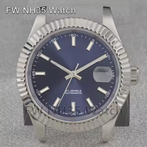 41mm NH35 Case Watch Dial Hands for Mod Datejust Sapphire Crystal Water Resistant Watch Case Fit NH3