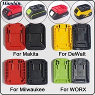 MUNDAN Battery Connector, ABS Portable DIY Adapter, Practical Durable Charging Head Shell for Makita/DeWalt/WORX/Milwaukee 18V Lithium Battery