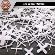 [ 100pcs ] Tile spacer T spacer Tiling spacer t jubin pvc spacer jubin plastik T spacer for tile (10