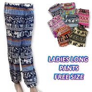 (READY STOCK) seluar Batik perenpuan // corak gajah Long pants// seluar Perempuan Long Pants