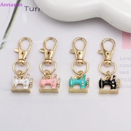Annasun 4pcs Mini Sewing Machine Keychains – A Stitch Of Memory & Meaning, Vintage Miniature Enamel 