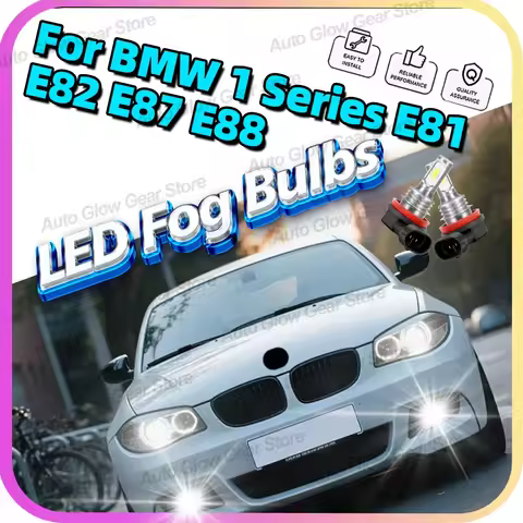 2Pcs For BMW 1 Series E81 E82 E87 E88 Led Car Fog Lamps 6000K Front Fog Lights 3570 CSP Bright Bulbs