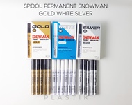Spidol Snowman Gold Silver White Permanent Paint Marker Spidol Permanen Besar Jumbo Putih Emas