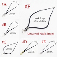 #8 Universal Bare Neck Straps Black Necklace Adjustable 68cm Wear Hitam Rantai Tali Leher Kulung 万能项