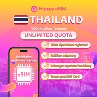 Happyesim eSIM Thailand Unlimited Kuota Internet | eSIM Travel Thailand Kuota | eSIM Thailand