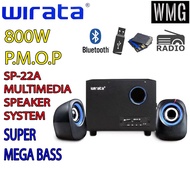 Wirata Multimedia Speaker System SP-22A Usb Radio Bluetooth Computer Speaker